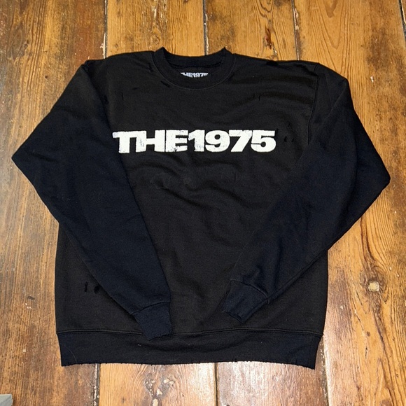 Concert Sweatshirt Tops - NWOT The 1975 distressed crew neck